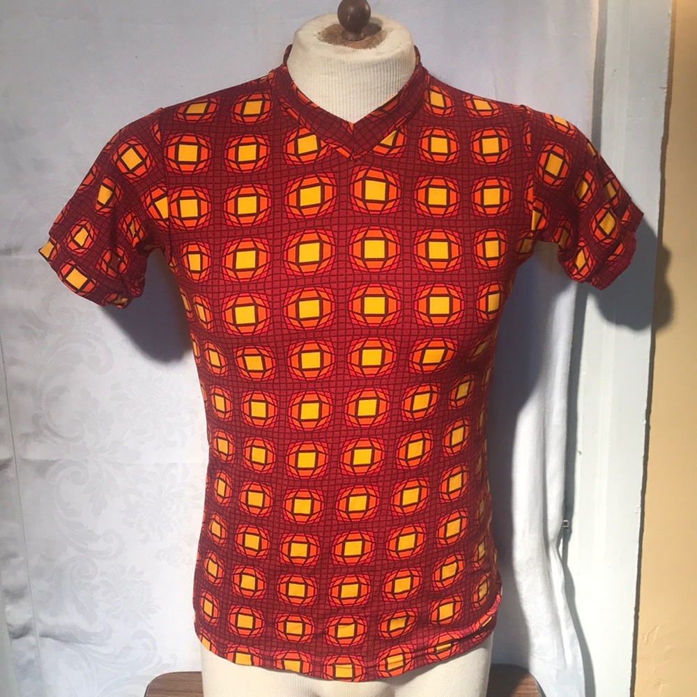 VINTAGE ROMEO GIGLI SPORTS SHIRT “VICTOR VASARELY”